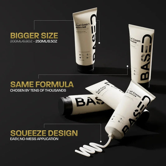 BASED Curl Cream Alternative Angle View