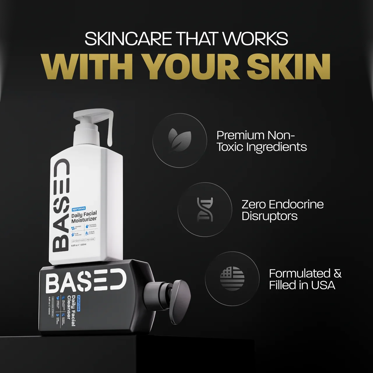 BASED Daily Facial Moisturizer Alternative Angle View