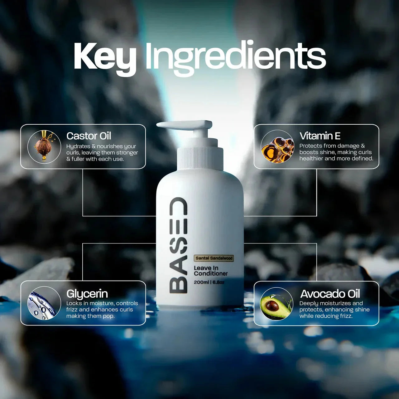 BASED Leave-In Conditioner Product Detail Close-Up